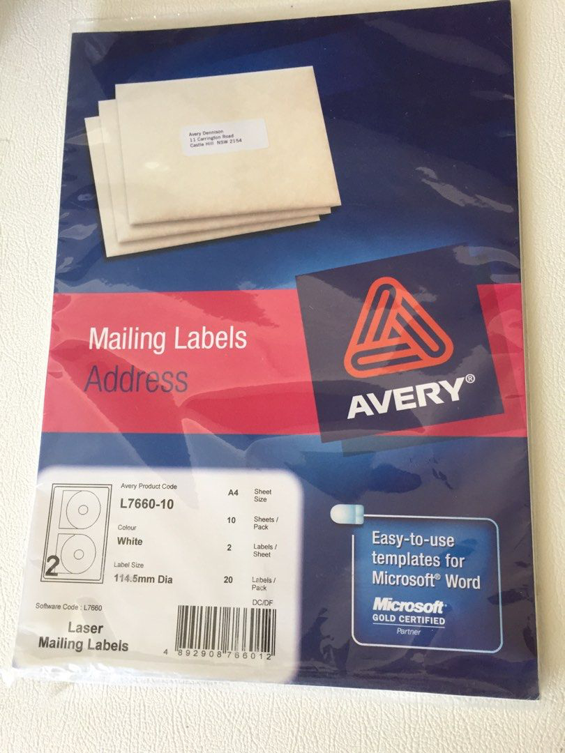 Avery CD/DVD Label